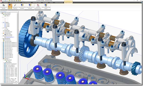 Alibre Geomagic Design Explosionszeichnung