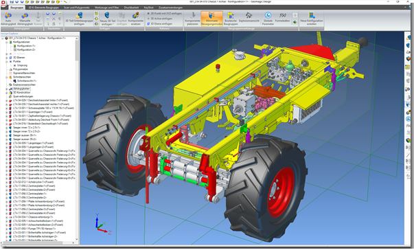 Alibre Geomagic Design - Steer Drive Trailer von Rogenmoder Landtech