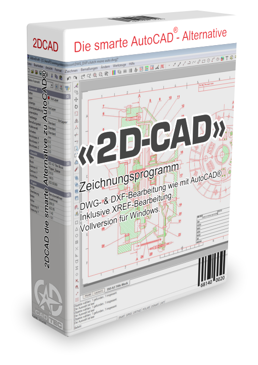 2D-CAD die raffinierte AutoCAD-Alternative für DWG- und DXF-Dateien