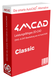4MCAD Classic - 2D CAD-Programm für jedermann