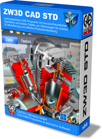ZW3D CAD Standard inkl. 1 Jahr Softwarewartung