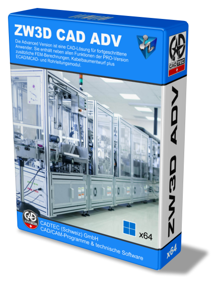 ZW3D CAD ADVANCED inkl. 1 Jahr Softwarewartung