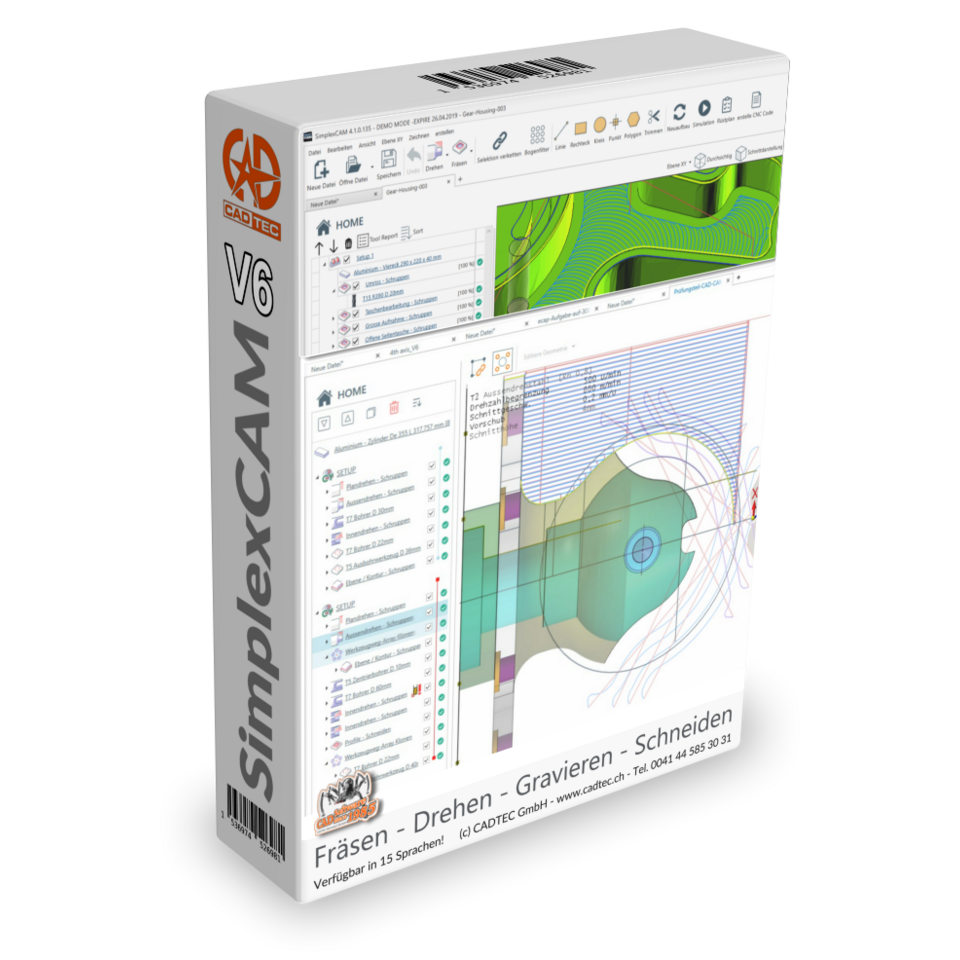 SimplexCAM V6 PRO | SimplexCAM | CAM Software | CAD CAM Programme | CAD ...
